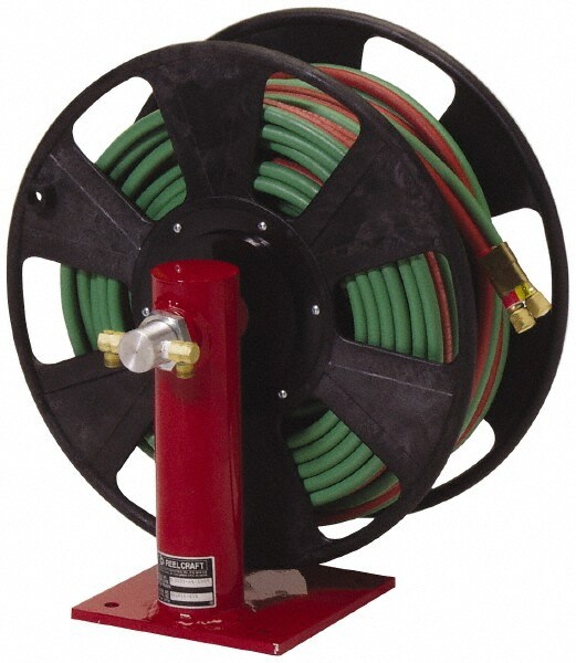 15-3/4" Long x 18" Wide x 19" High, 1/4" ID, Hand Crank Welding Hose Reel