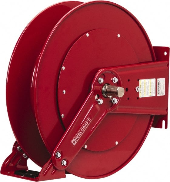 Hose Reel without Hose: 3/8" ID Hose, 100' Long, Spring Retractable