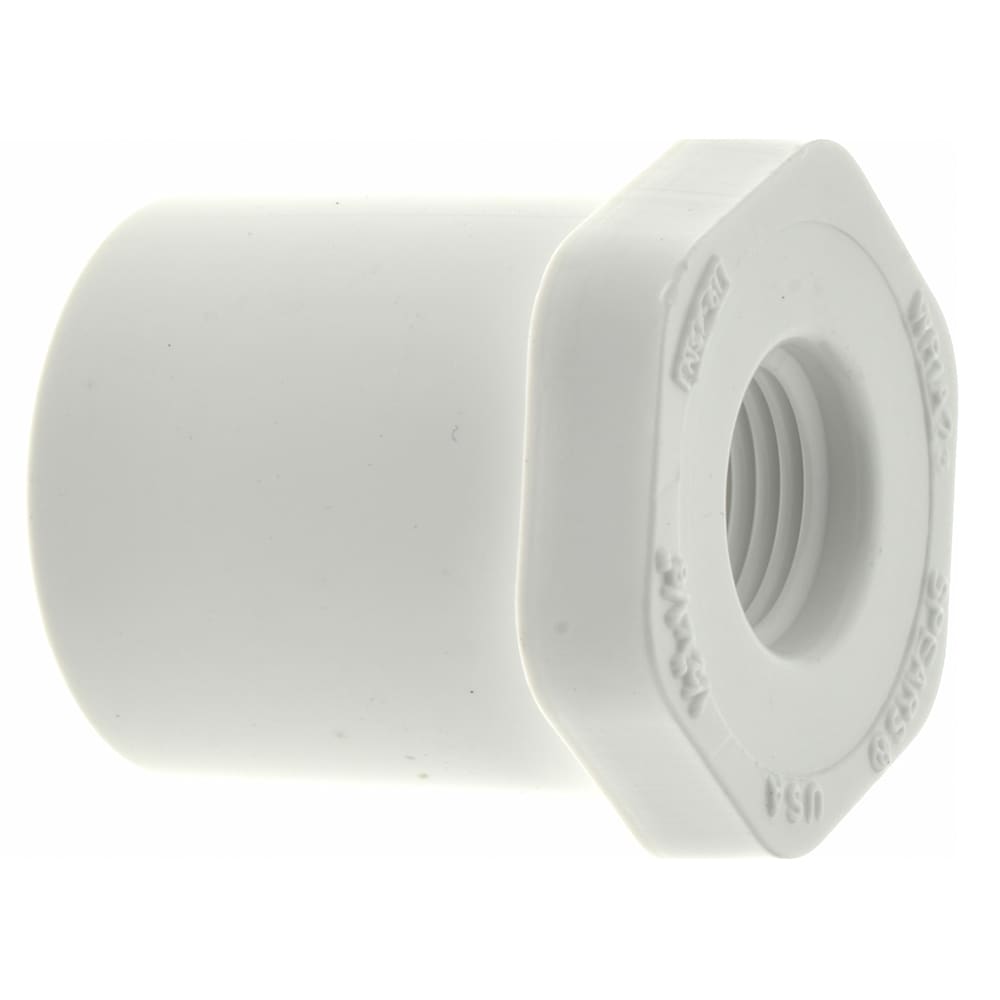 1/2 x 1/8" PVC Plastic Pipe Bushing