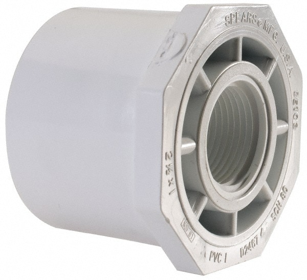 2-1/2 x 1" PVC Plastic Pipe Bushing