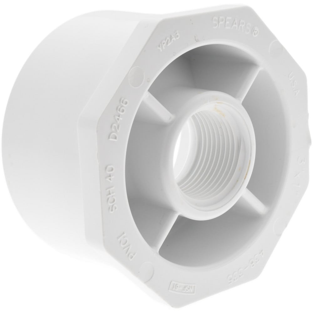 3 x 1" PVC Plastic Pipe Bushing