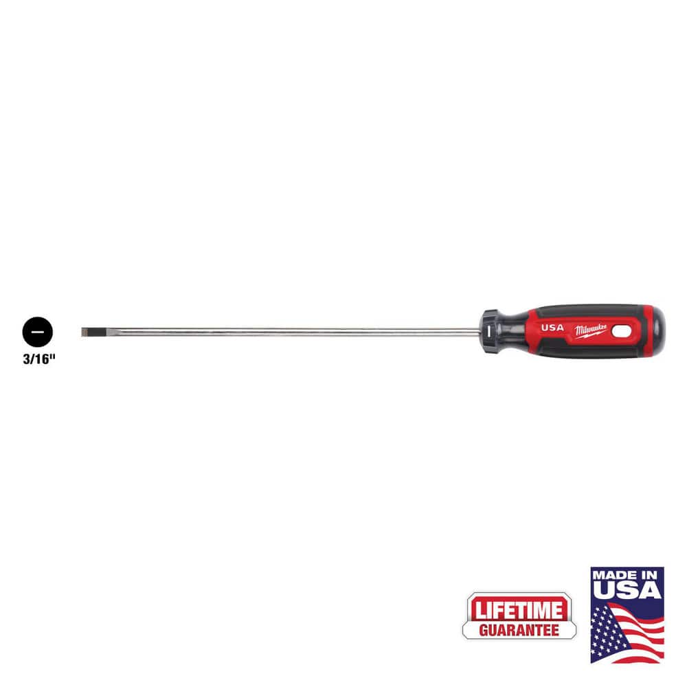Precision & Specialty Screwdrivers; Tool Type: Cabinet Screwdriver ; Blade Length: 8 ; Overall Length: 11.90 ; Shaft Length: 8in ; Handle Length: 3.7in ; Handle Type: Standard; Cushion Grip