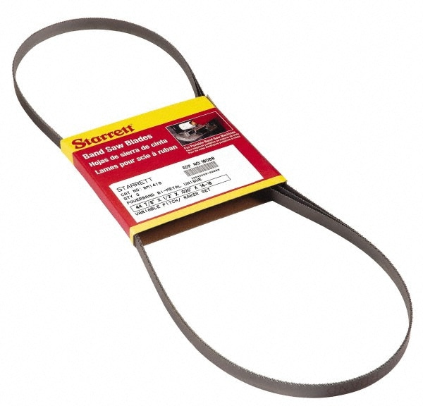 Starrett 14601 Portable Bandsaw Blade: 3 8-7/8" Long, 1/2" Wide, 0.02" Thick, 14 TPI Image