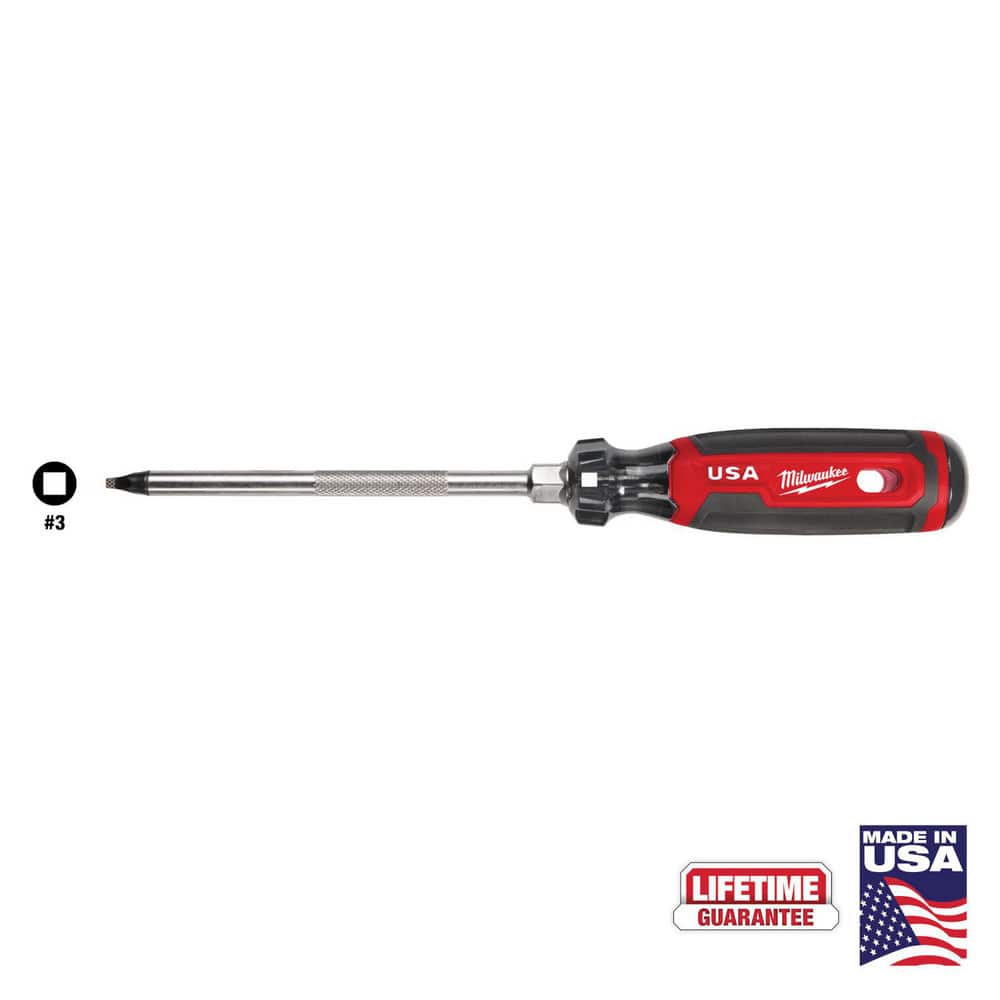 Precision & Specialty Screwdrivers; Tool Type: Square Screwdriver ; Blade Length: 6 ; Overall Length: 11.00 ; Shaft Length: 6in ; Handle Length: 5in ; Handle Type: Standard; Cushion Grip