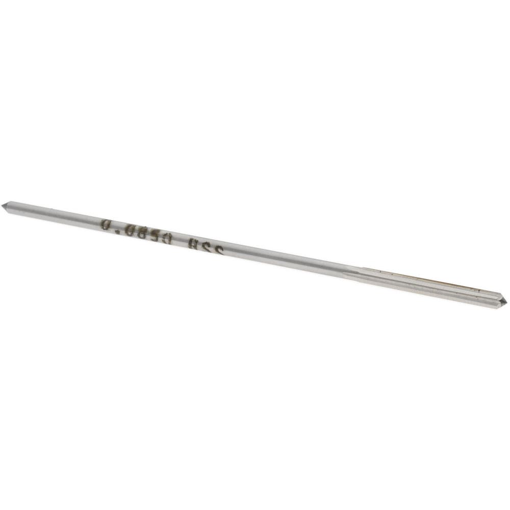 Chucking Reamer: 0.0850" Dia, Straight-Cylindrical Shank, HSS
