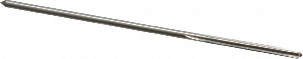 Chucking Reamer: 0.0865" Dia, Straight-Cylindrical Shank, HSS