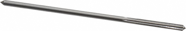 Chucking Reamer: 0.1210" Dia, Straight-Cylindrical Shank, HSS
