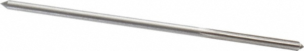Chucking Reamer: 0.1225" Dia, Straight-Cylindrical Shank, HSS