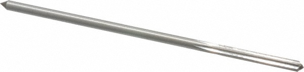 Chucking Reamer: 0.1245" Dia, Straight-Cylindrical Shank, HSS