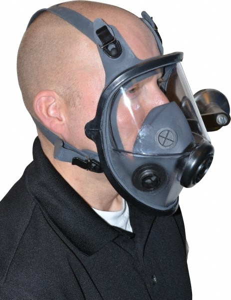 Full Face Respirator: Elastomer, Threaded, Small