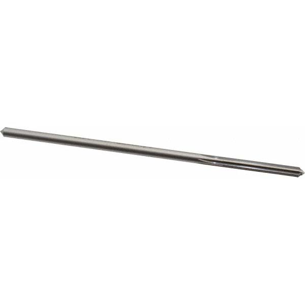 Chucking Reamer: 0.16" Dia, Straight Shank, High Speed Steel