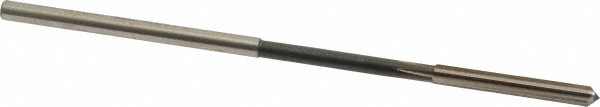 Chucking Reamer: 0.1635" Dia, Straight-Cylindrical Shank, HSS