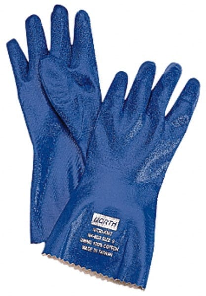 Chemical Resistant Gloves: Large, Nitrile, Supported