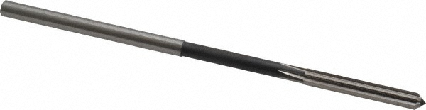Chucking Reamer: 0.1845" Dia, Straight-Cylindrical Shank, HSS