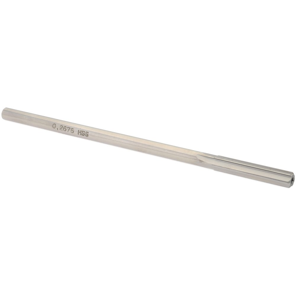 Value Collection SM0402675 Chucking Reamer: 0.2675" Dia, Straight Shank, High Speed Steel Image