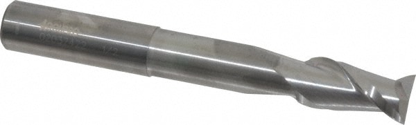 Accupro 12181191 Square End Mill: 1/2 Dia, 1 LOC, 1/2 Shank Dia, 4 OAL, 2 Flutes, Solid Carbide Image