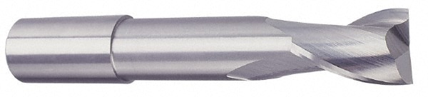 Accupro 12181192 Square End Mill: 1/2 Dia, 1 LOC, 1/2 Shank Dia, 4 OAL, 2 Flutes, Solid Carbide 