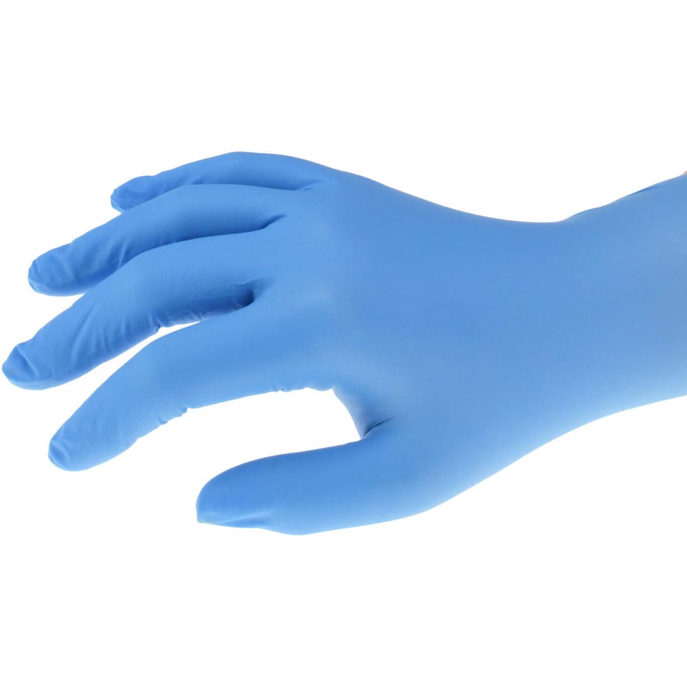 Disposable Gloves: Size Medium, 5.0 mil, Nitrile, General Purpose Grade, Powder-Free