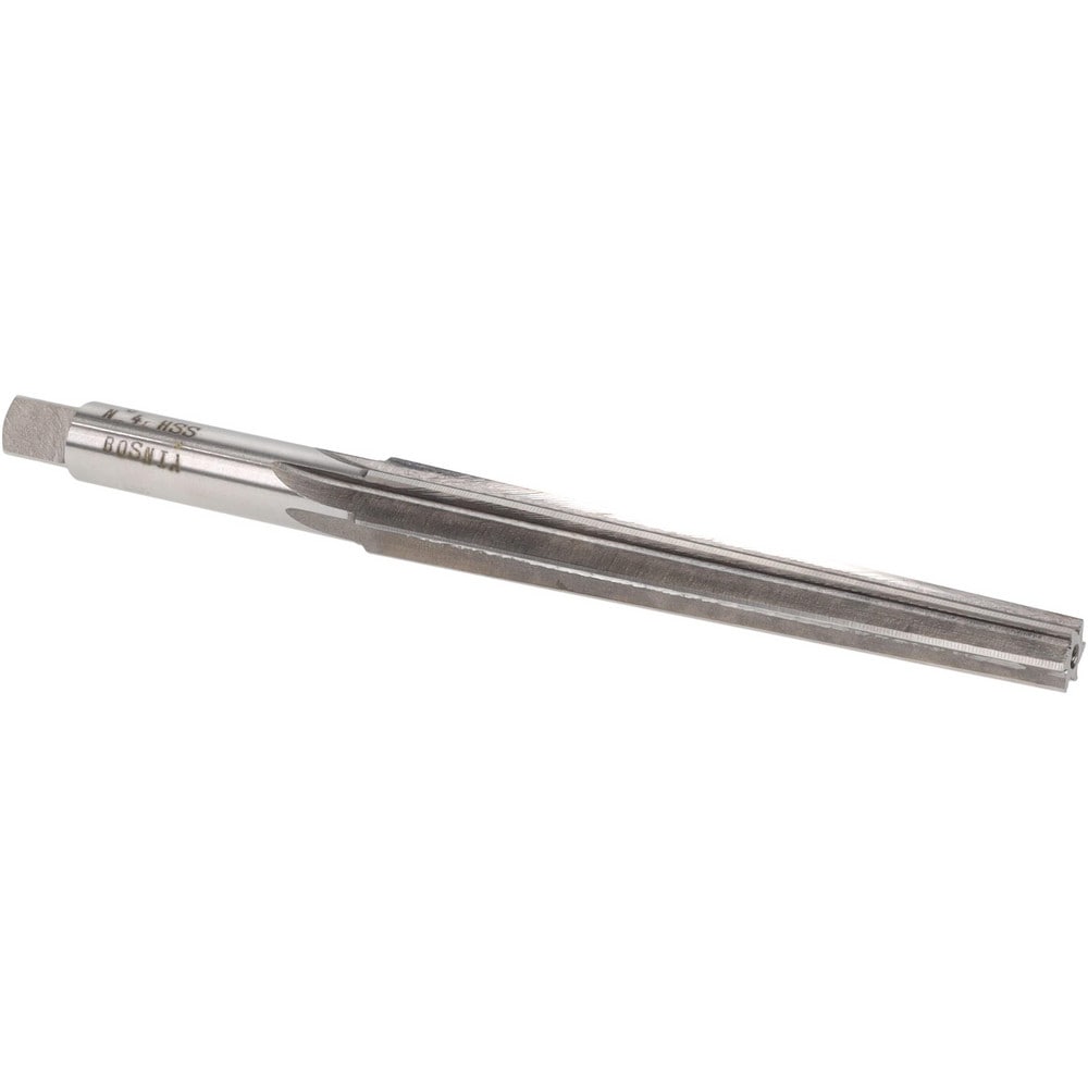 0.35" Small End, 0.45" Large End, 7/16" Shank, 3-11/16" Flute, Brown and Sharpe Taper Reamer #4