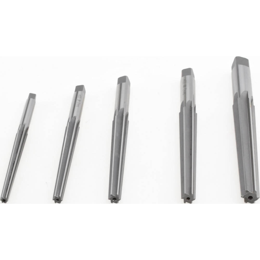 5 Piece, #1 to #5 Taper, Straight Shank, Brown & Sharpe Finishing Taper Reamer Set