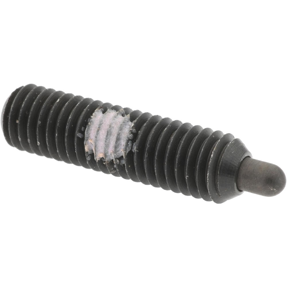 Threaded Spring Plunger: M5 x 0.8, 19 mm Thread Length, 2.36 mm Dia, 3 mm Projection