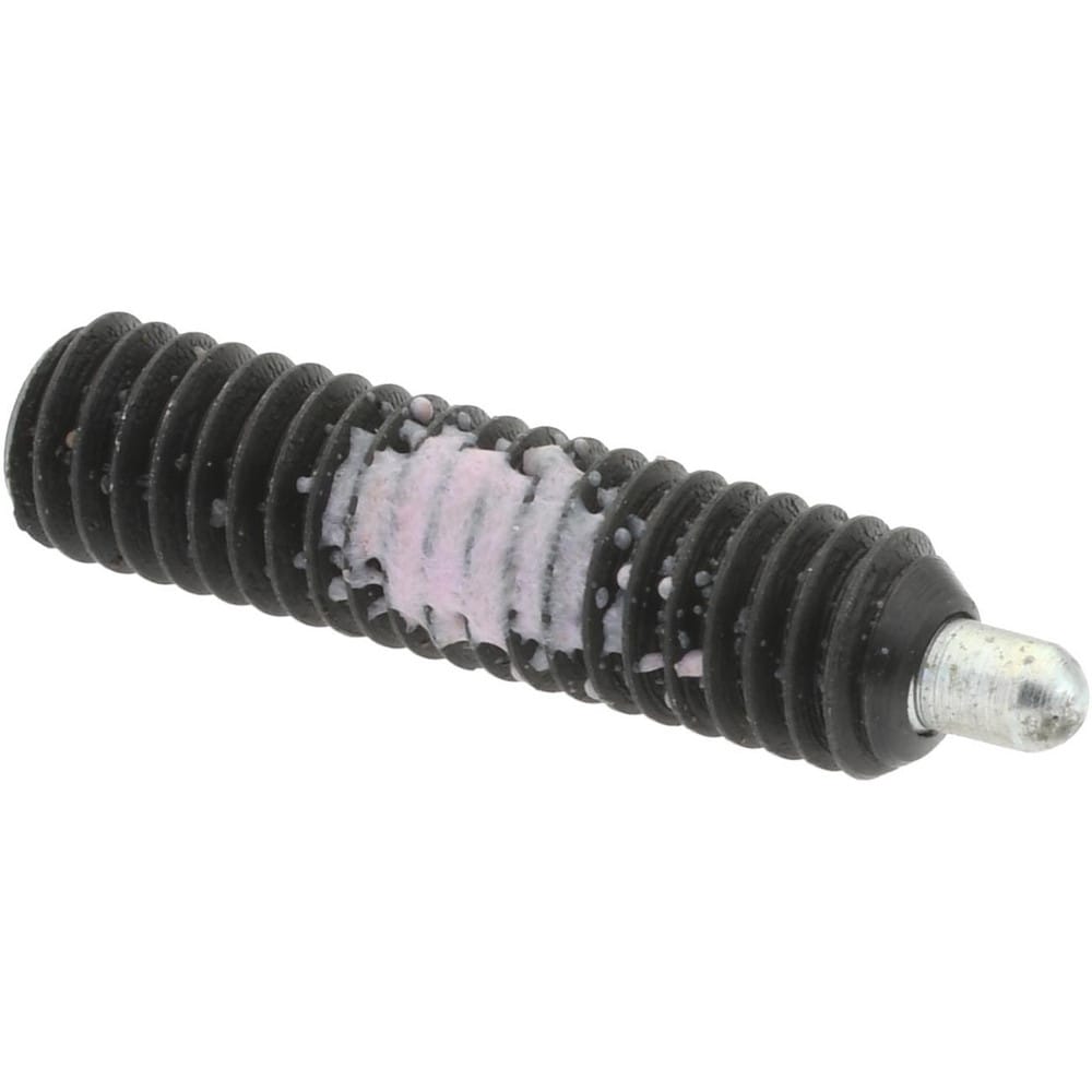 Threaded Spring Plunger: M4 x 0.7, 16 mm Thread Length, 1.78 mm Dia, 2.5 mm Projection