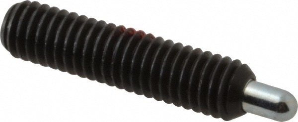 Threaded Spring Plunger: M6 x 1, 25 mm Thread Length, 3.02 mm Dia, 5 mm Projection