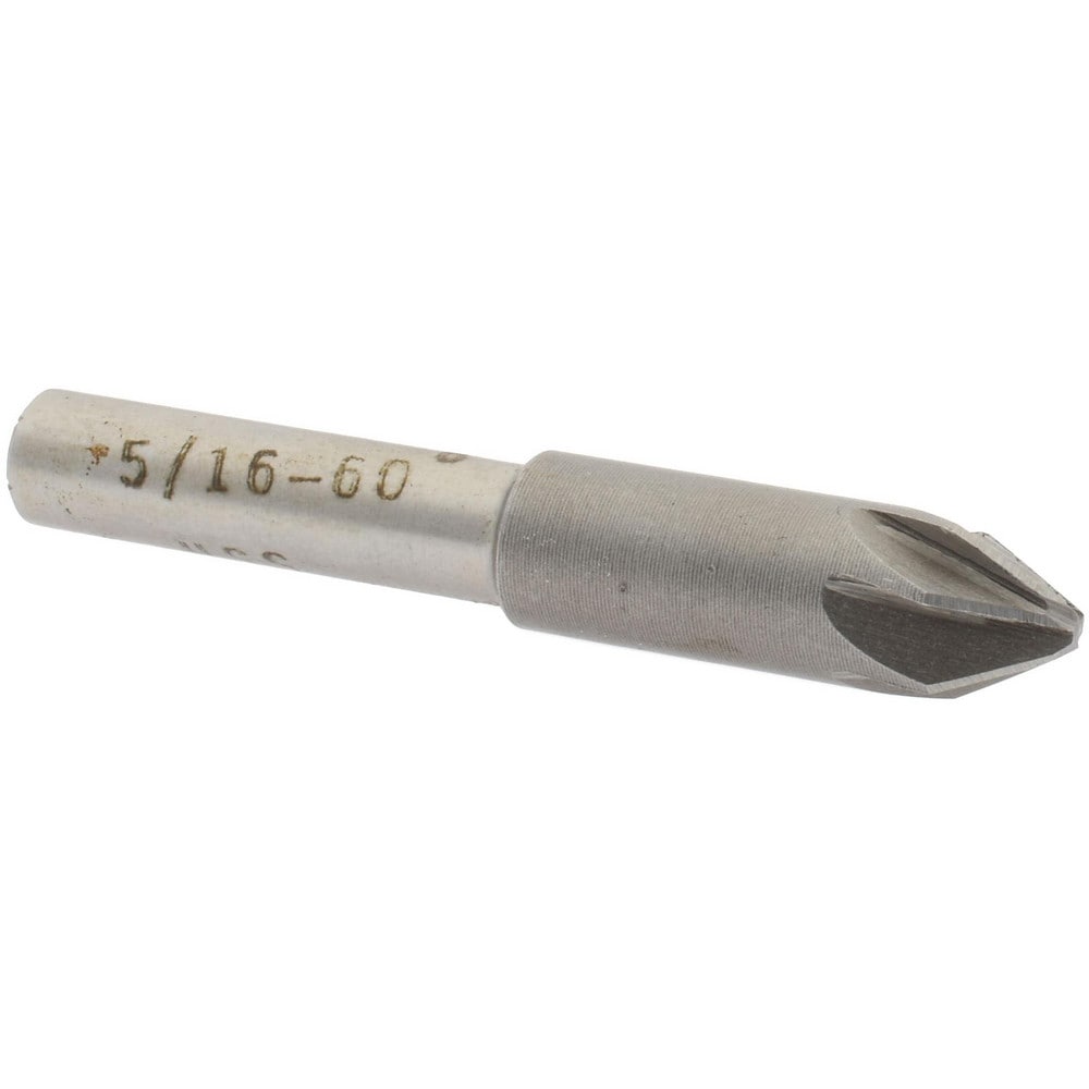 Countersink: 60 deg Included Angle, 6 Flute, High-Speed Steel, Right Hand