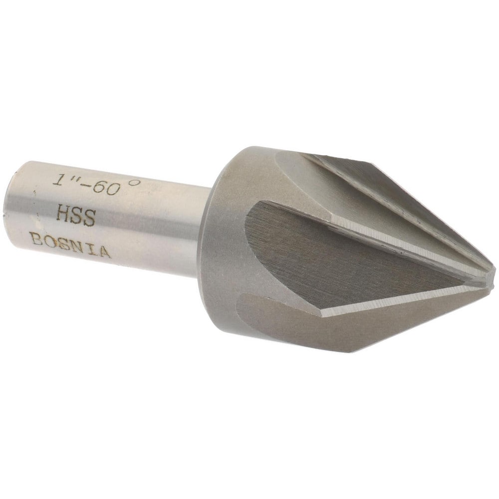 Value Collection SC2060100 1" Head Diam, 1/2" Shank Diam, 6 Flute 60° High Speed Steel Countersink Image