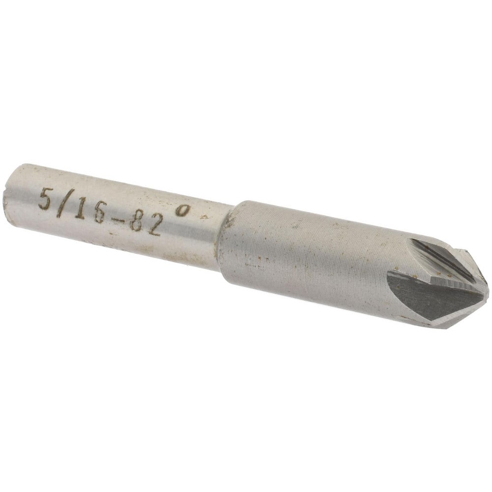 Countersink: 82 deg Included Angle, 6 Flute, High-Speed Steel, Right Hand