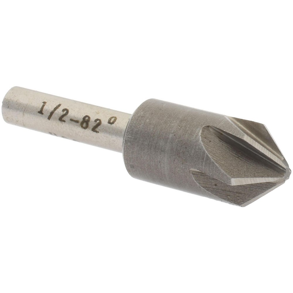 Countersink: 82 deg Included Angle, 6 Flute, High-Speed Steel, Right Hand