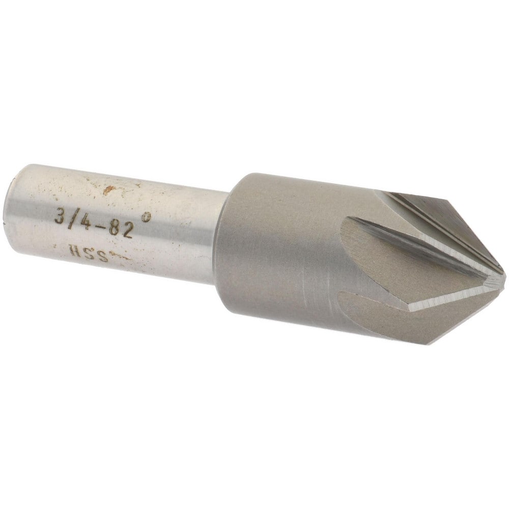 Value Collection SC2082048 3/4" Head Diam, 1/2" Shank Diam, 6 Flute 82° High Speed Steel Countersink Image