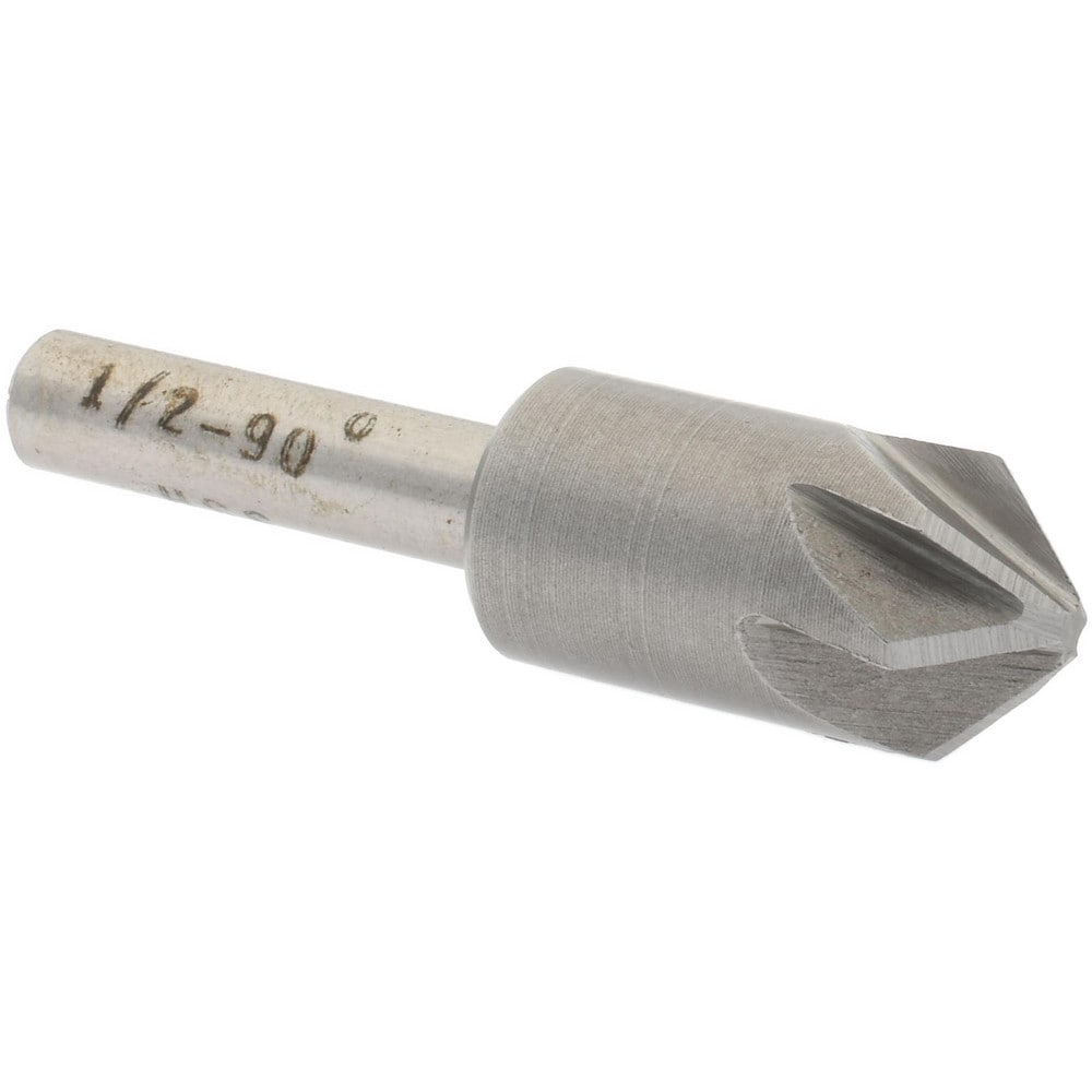 Countersink: 90 deg Included Angle, 6 Flute, High-Speed Steel, Right Hand