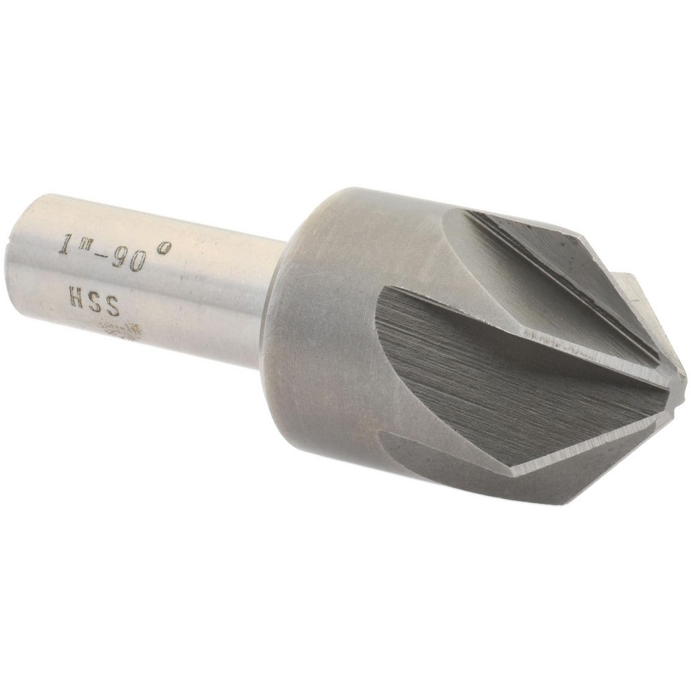 Value Collection SC2090100 1" Head Diam, 1/2" Shank Diam, 6 Flute 90° High Speed Steel Countersink Image