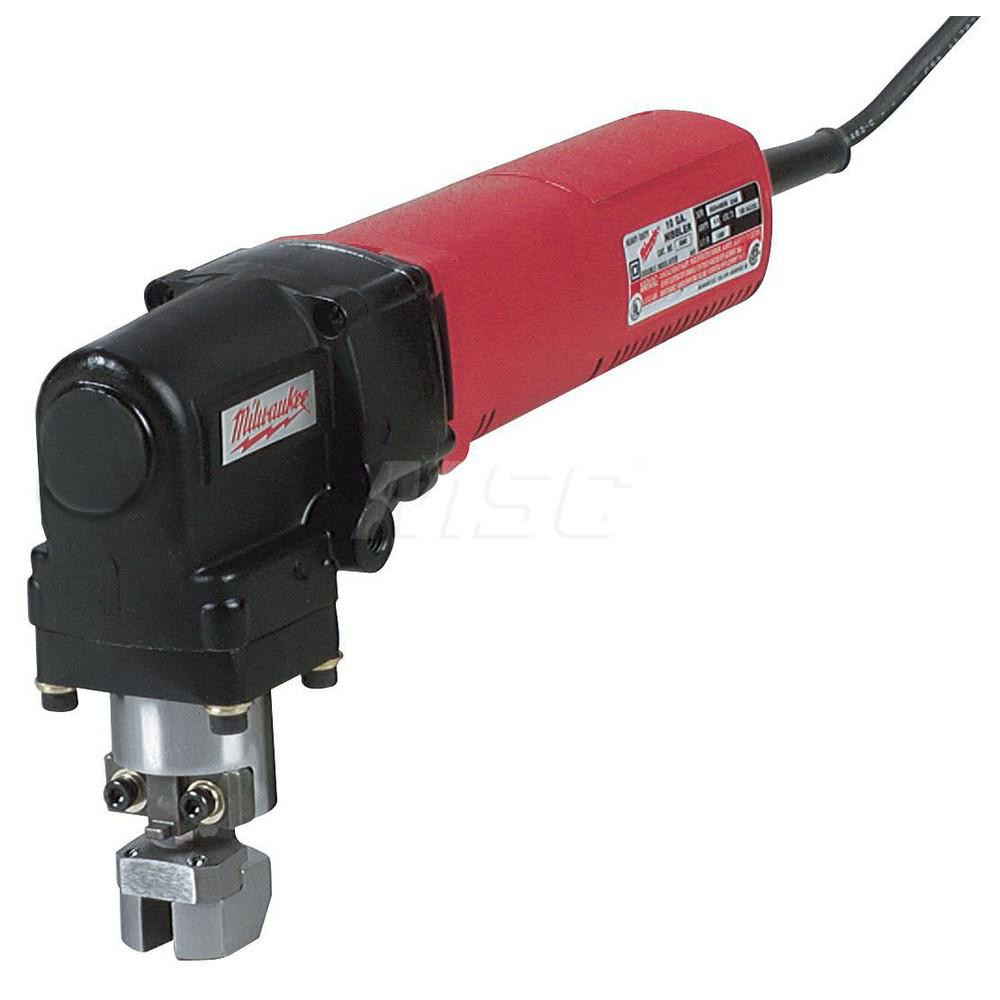 120V, 1,000 SPM, 4 Amp, Electric Power Nibbler - 10 (Steel) and 12 (Stainless Steel) Gauge Cutting Capacity