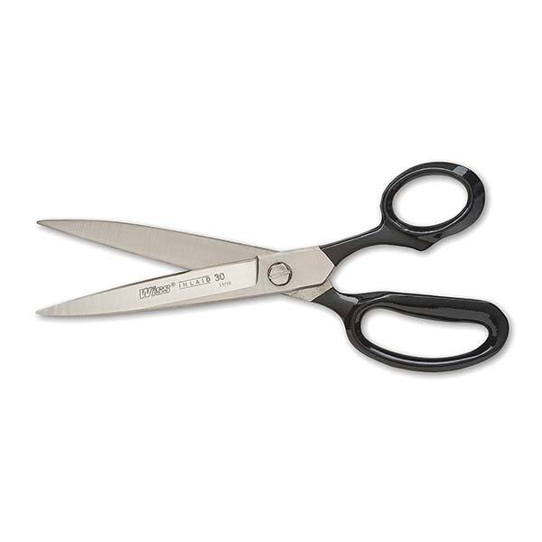 Industrial Scissors: 8-1/8" OAL, Steel Blades