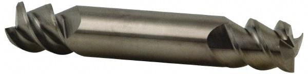 Accupro 360DE1250 Square End Mill: 1/8 Dia, 1/4 LOC, 1/8 Shank Dia, 1-1/2 OAL, 3 Flutes, Solid Carbide 