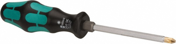 Pozidriv Screwdriver: #2, Ergonomic Handle - Not Tether Capable