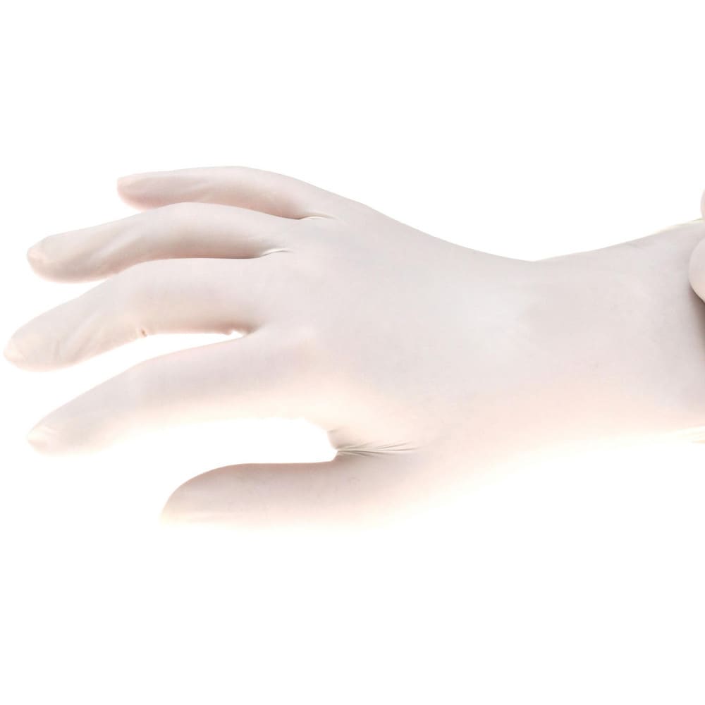 Disposable Gloves: Large, 5 mil Thick, Latex, Industrial Grade