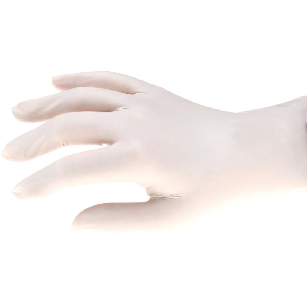 Disposable Gloves: Medium, 5 mil Thick, Latex, Industrial Grade