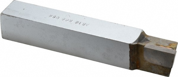 Single Point Tool Bit: 1'' Shank Width, 1'' Shank Height, K68 Solid Carbide Tipped, RH, AR, Square Shoulder Turning