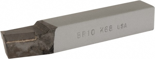 Single Point Tool Bit: 5/8'' Shank Width, 5/8'' Shank Height, K68 Solid Carbide Tipped, RH, BR, Lead Angle Turning