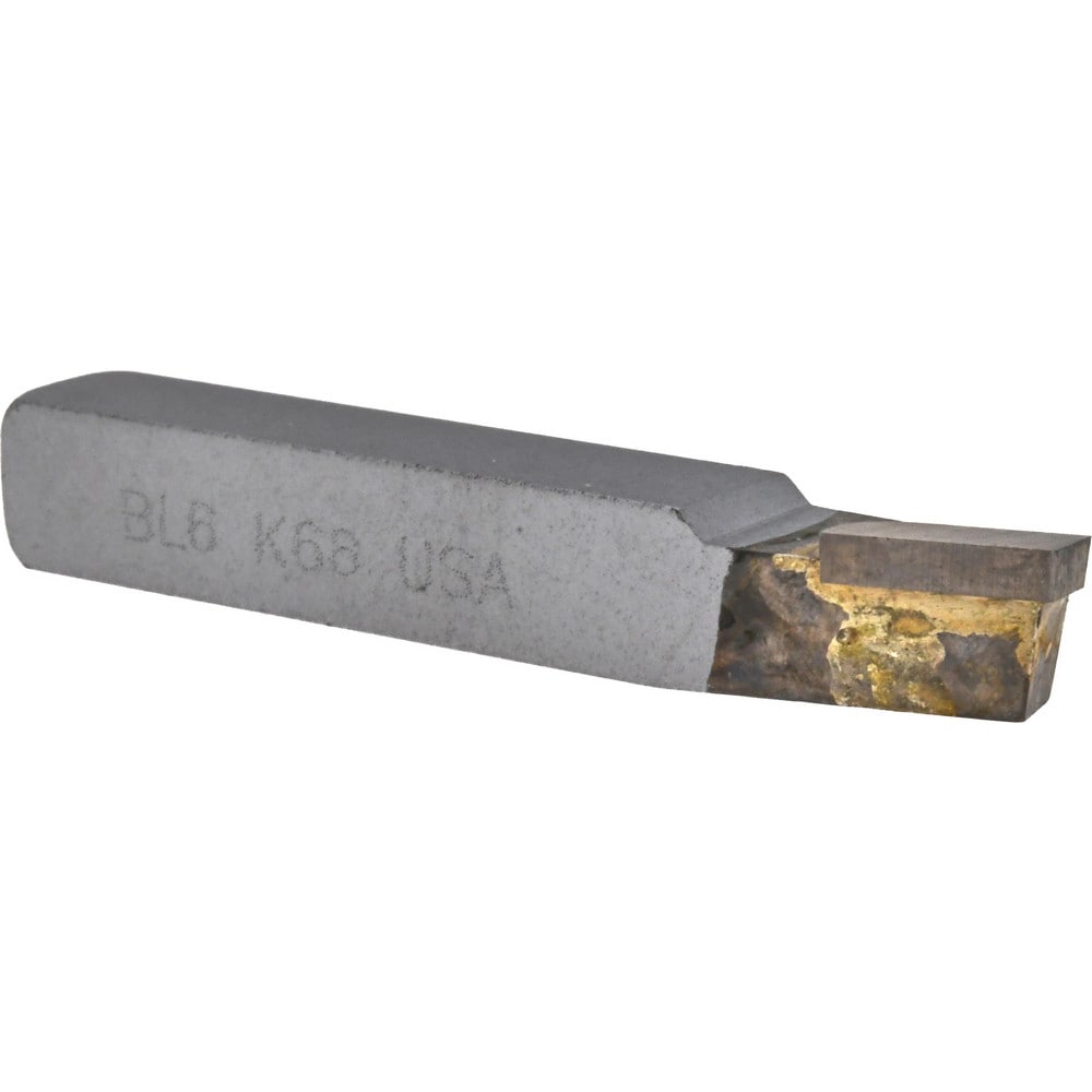 Single Point Tool Bit: 3/8'' Shank Width, 3/8'' Shank Height, K68 Solid Carbide Tipped, LH, BL, Lead Angle Turning