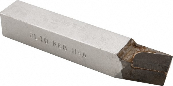 Single Point Tool Bit: 5/8'' Shank Width, 5/8'' Shank Height, K68 Solid Carbide Tipped, LH, BL, Lead Angle Turning