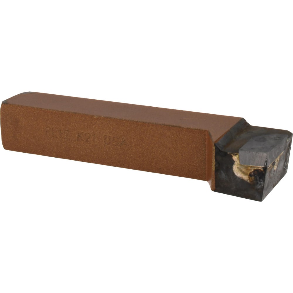 Single Point Tool Bit: 3/4'' Shank Width, 3/4'' Shank Height, K21 Solid Carbide Tipped, LH, FL, Offset End Cutting