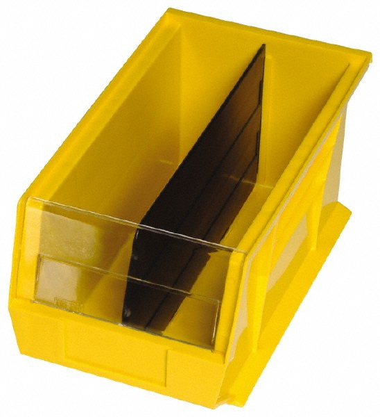 Bin Divider: Use with Quantum Storage Systems - QUS 255CON, Black - 13.6" Wide, 7.8" High, Polypropylene