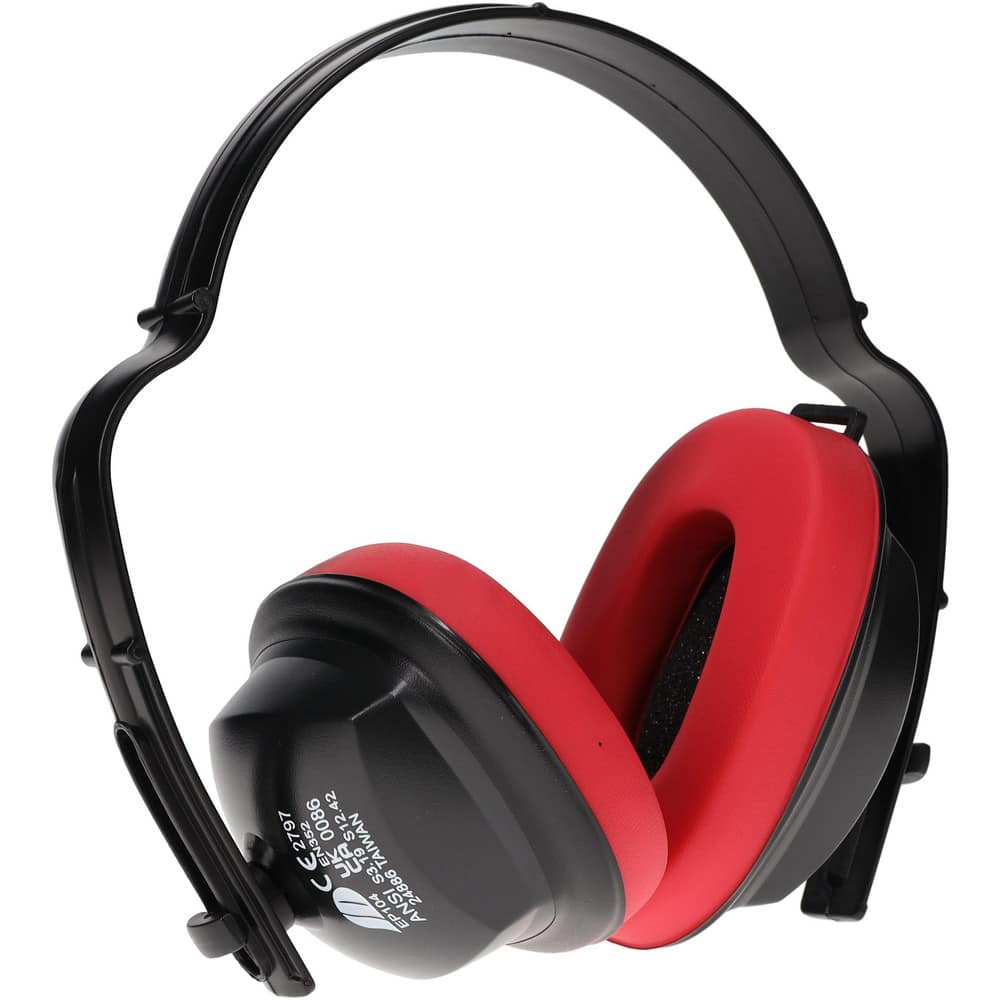 PRO-SAFE Earmuffs: 14 dB NRR Behind the Neck, 14 dB NRR Under the Chin,  Leather Cushion 02101566 MSC Industrial Supply