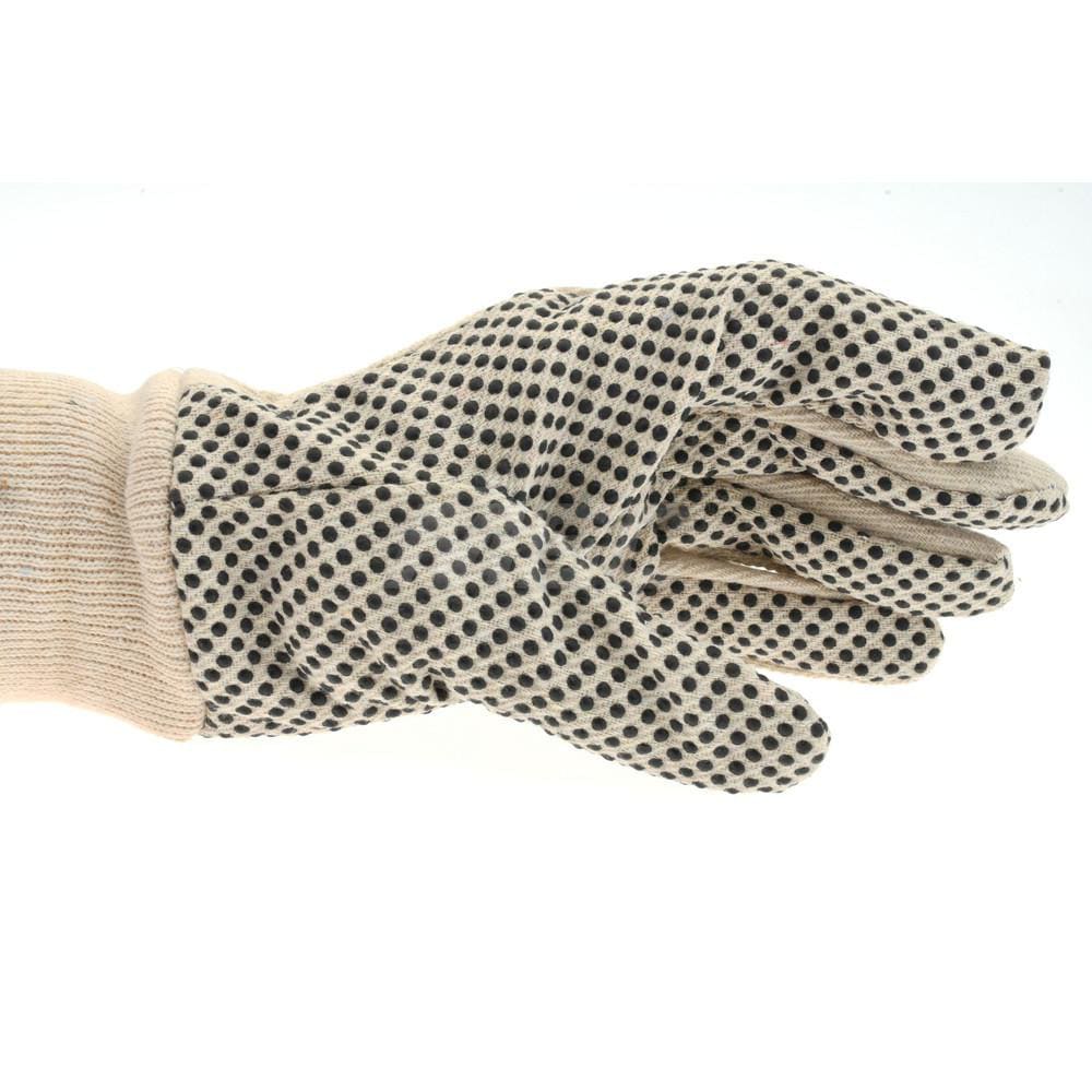 PRO-SAFE General Purpose Work Gloves: PVC-Coated Cotton Canvas - Black, Not Lined, | Part #91-908PDC