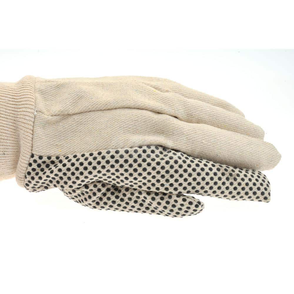 PRO-SAFE General Purpose Work Gloves: PVC-Coated Cotton Canvas - Black, Not Lined, | Part #91-908PDC