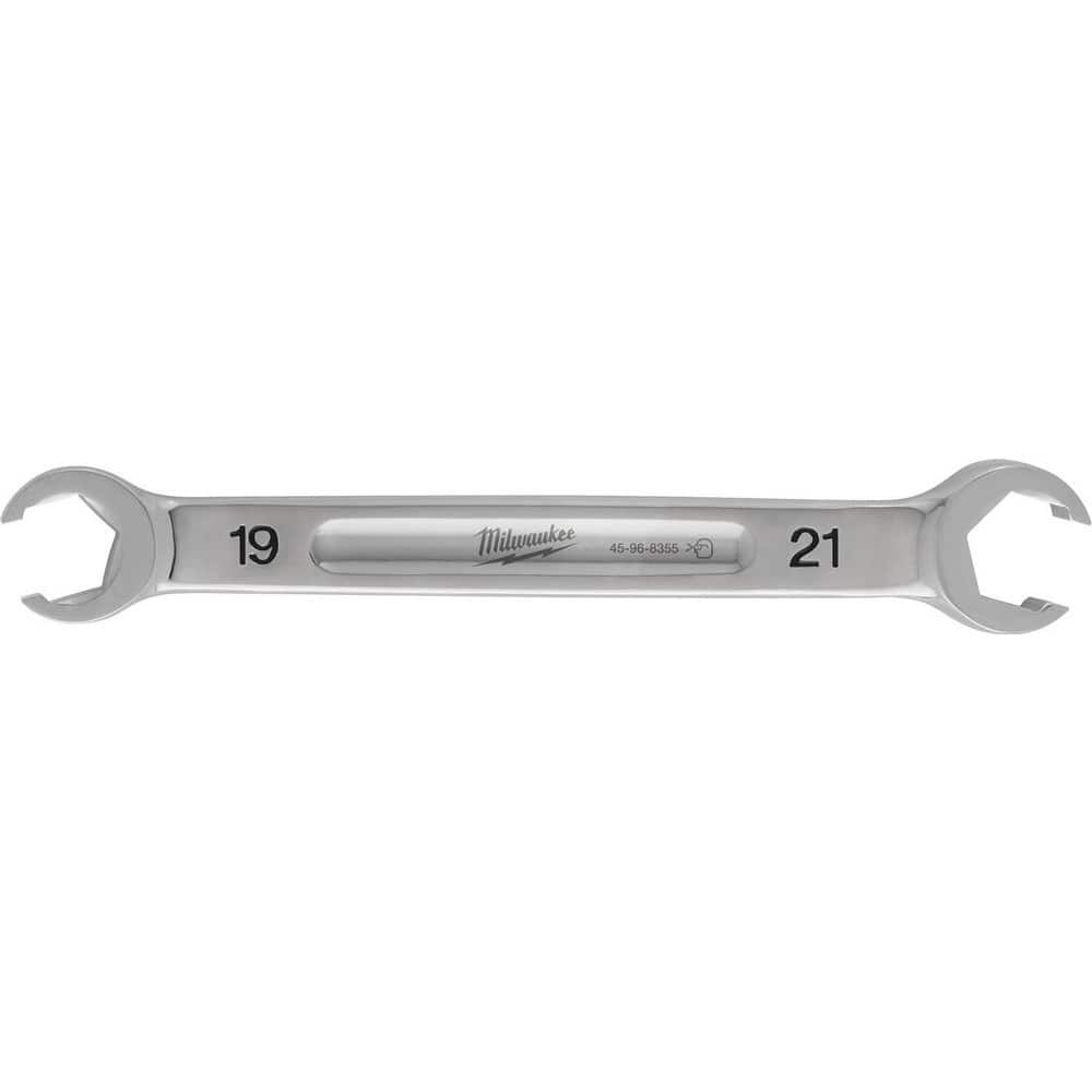 Flare Nut Wrenches; Wrench Type: Open End ; Wrench Size: 19x21 mm ; Head Type: Straight ; Double/Single End: Double ; Opening Type: 6-Point Flare Nut ; Material: Steel
